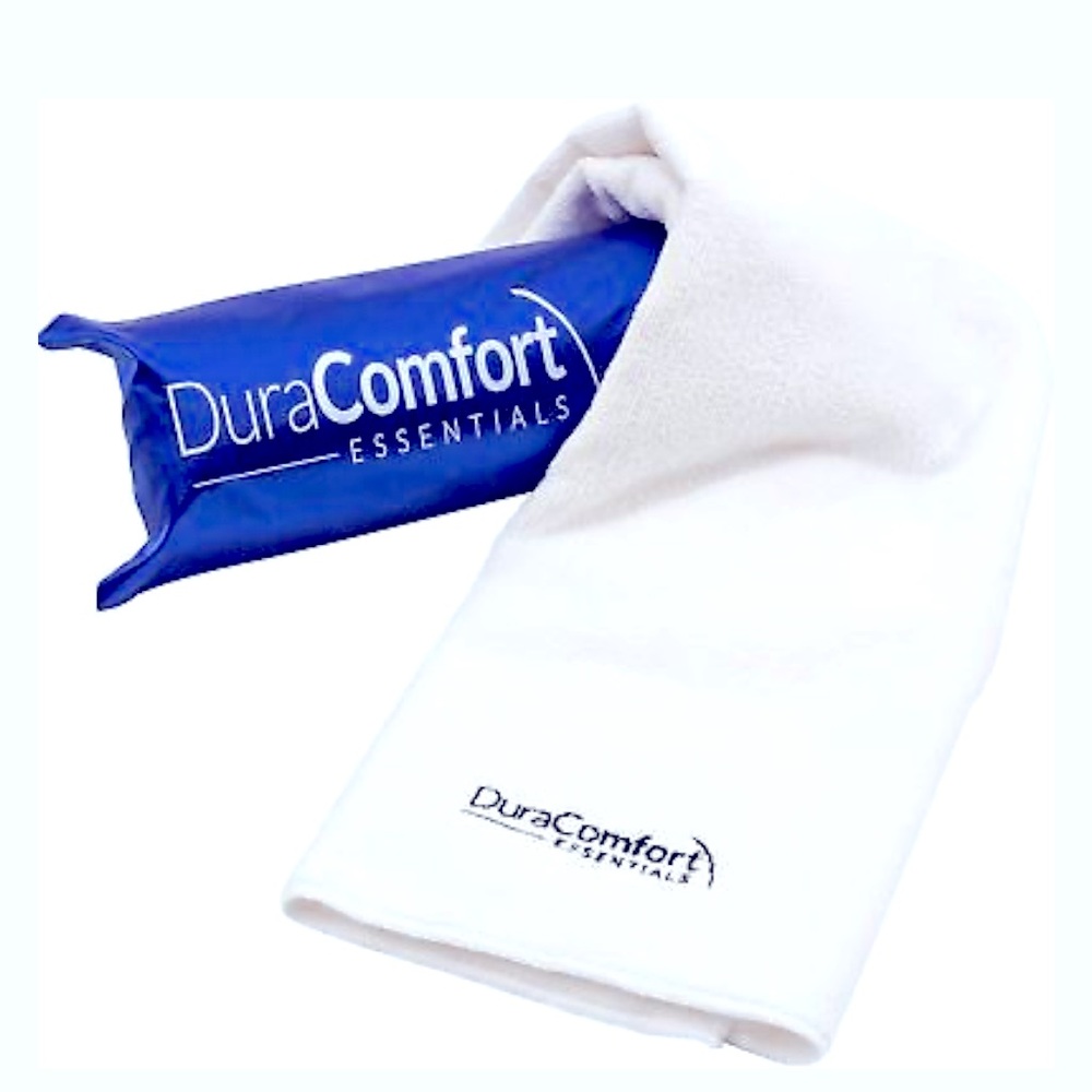 Never used: DuraComfort microfiber hair towel